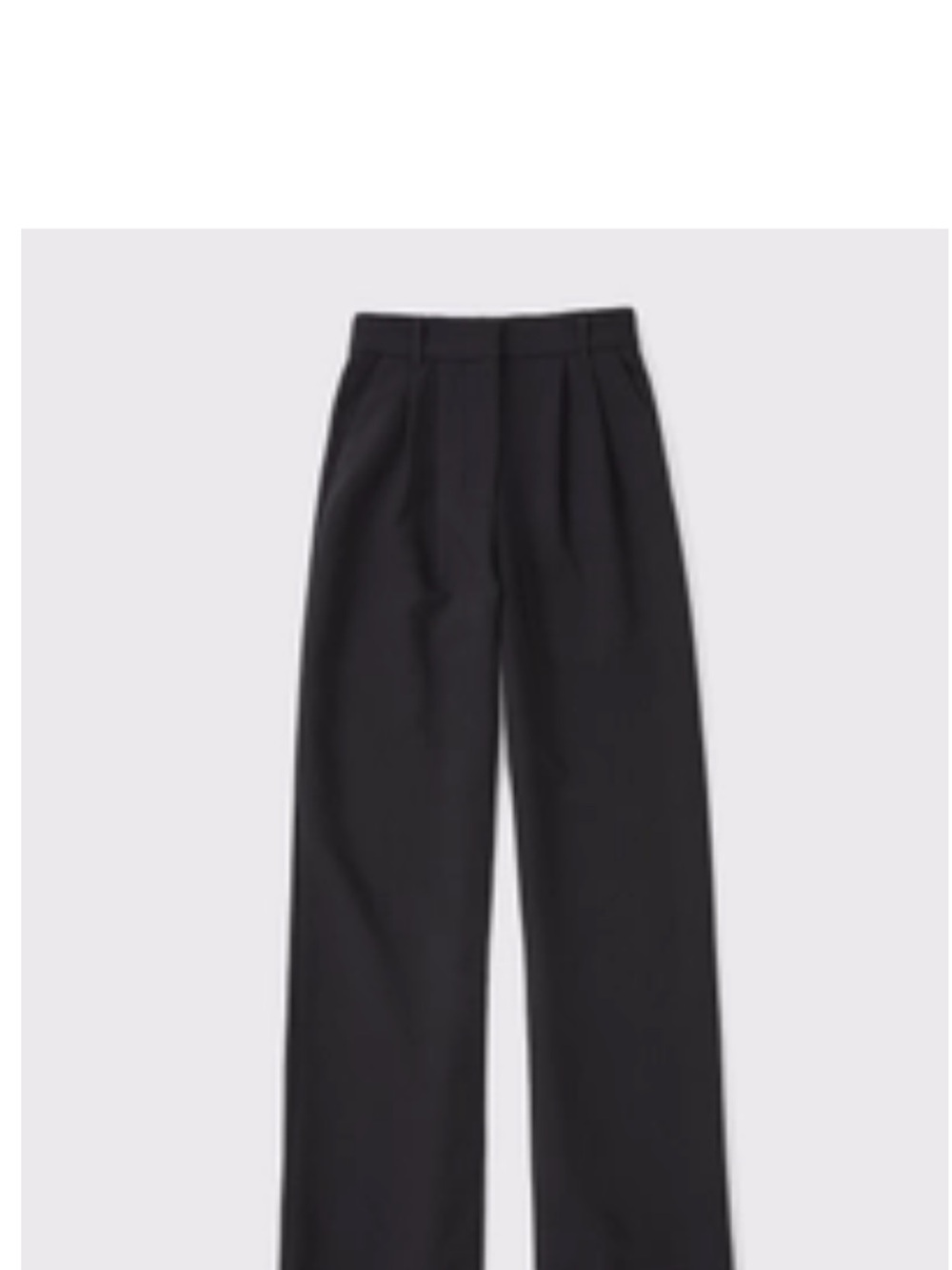 Abercrombie Sloane Black Wide-Leg Dress Pants 32 Short